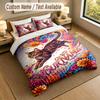 Cat Theme Personalized 3Pcs Bedding Set Custom Text & Name 1 Sheet 2 Pillowcases Household Bedding 1pc
