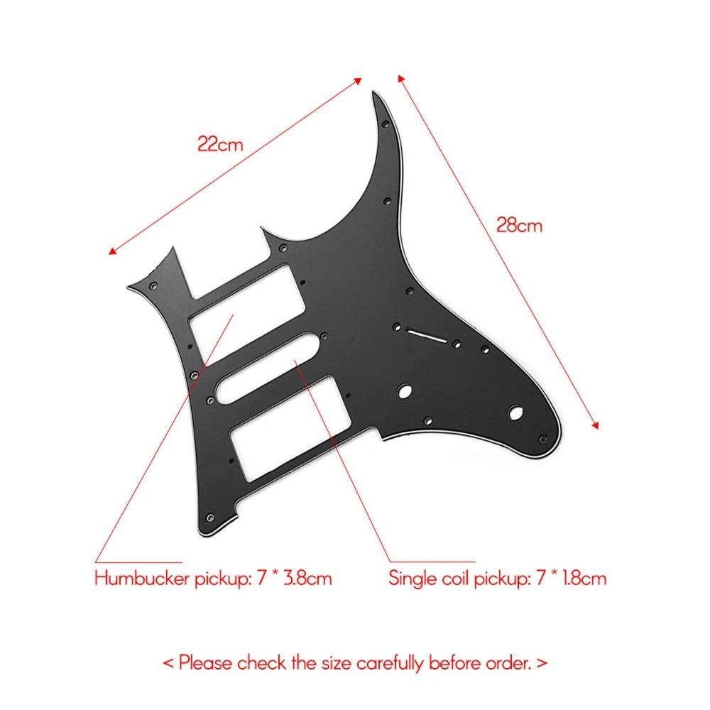 White Pearl Color And Black Electric Guitar Pickguard PVC Pick Guard  For Electric Guitar чёрный