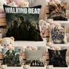 The W-walking Dead Pillow Case Comfort Sofa Bed Silky Elegant Invisible Zipper Custom Decorative Cushion Cover