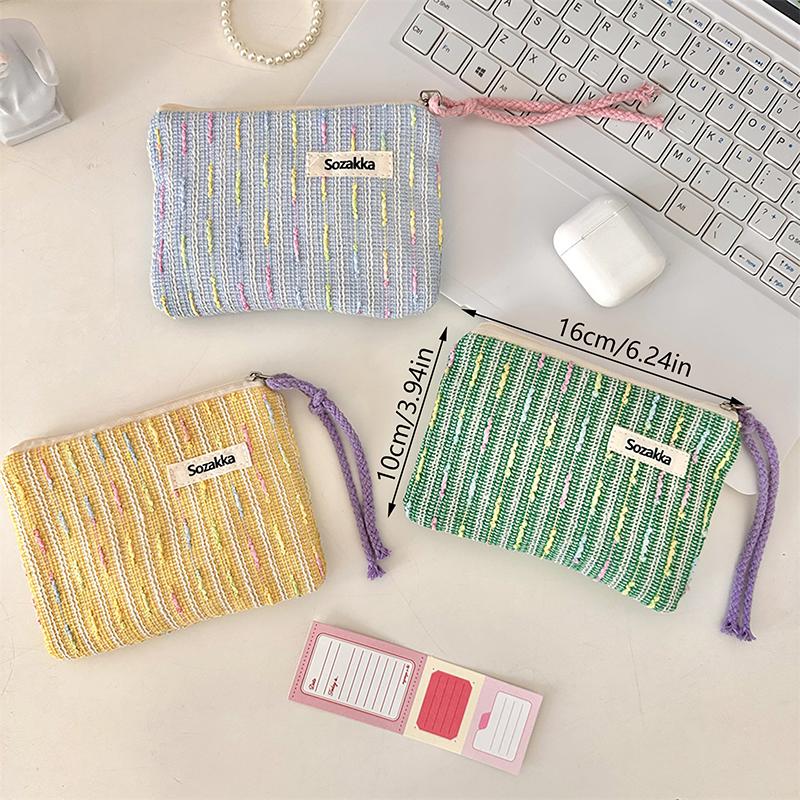 Kawaii Small Travel Cosmetic Lipstick Earphone Data Cable Storage Bag Purse Women Portable Mini Makeup Handbags Wallet Pouch Bag