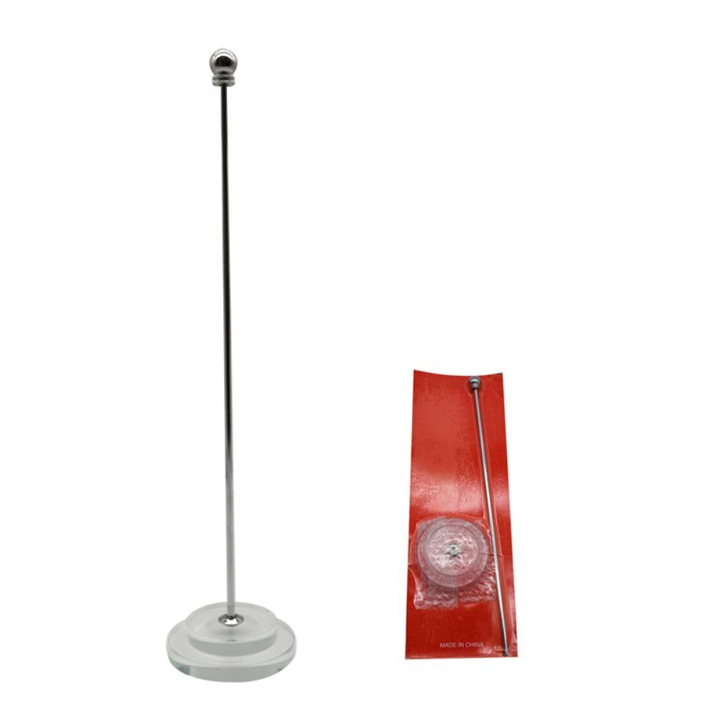 Bezšroubový stolní držák na vlajku Kovový stožár Jednoduchý stojan na vystavení vlajek Zasedací místnost