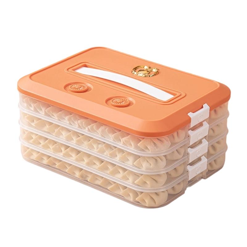 Praktische Mehrschichtige Keks- und Knödel-Organizer Mit Transparenten Designs und Griff Platzsparende Küchenutensilien