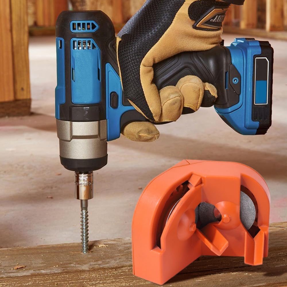 Multipurpose Drill Bit Grinding Sharpeners, 2025 New Sharpener for All Bits with 2 Grinding Wheels for Carbide and Cobalt Drill Bits