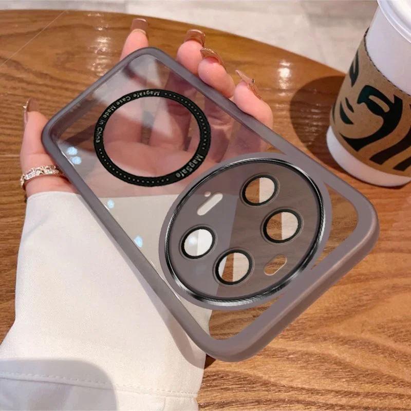 15 Ultra Lens Protection Film Wireless Charging Case For Xiaomi 15 Ultra 14T Pro Soft Silicone Shockproof Clear Cover Bumper