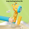 Electric Giraffe Bubble Maker Wand with Light 10 Holes Cartoon Animal