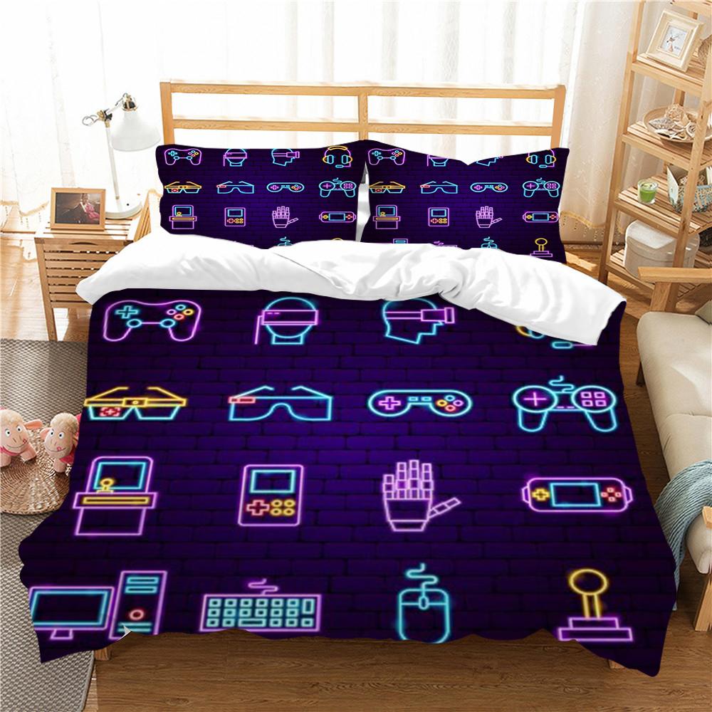 Bedding Suit 3D Gamepad Print Home Bedclothes Hot Sale Bedroom Decor Stylish Comforter Cover Set