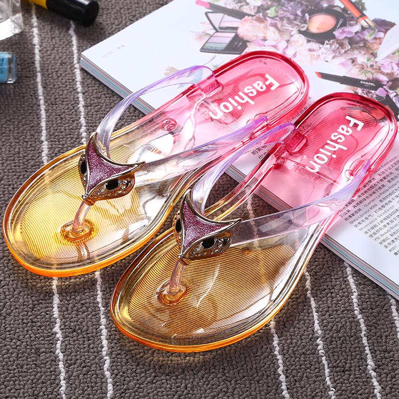 

Women s Crystal Fashion Non-Slip Summer Beach Sandals 38 червоний