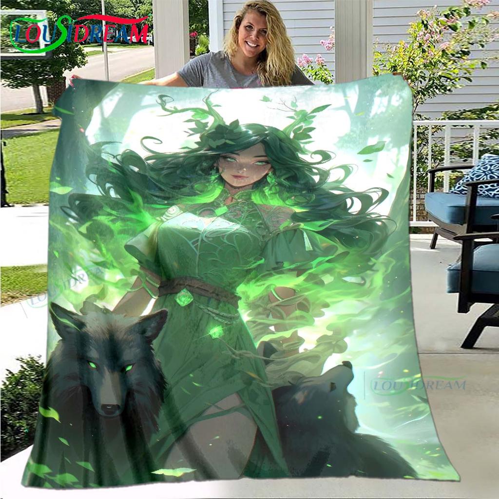 Game Sexy Cartoon Night Elf Soft Blanket Sports Living Room Bedroom Sofa Bed Blanket Gift Travel Office Lunch Break Blanket