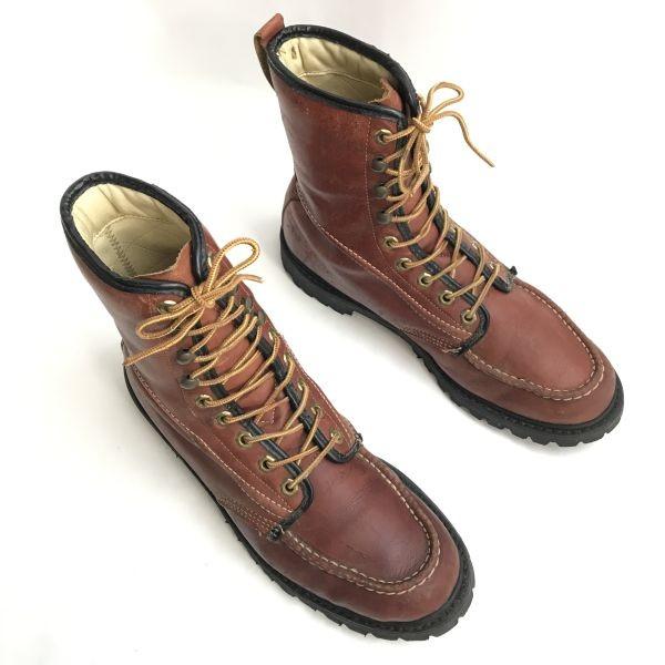 70s 80s Vintage SUB ZERO INSULATED Vibram Depose Montagna Block Work Boots Brown Size 26.5 27.0(USED)