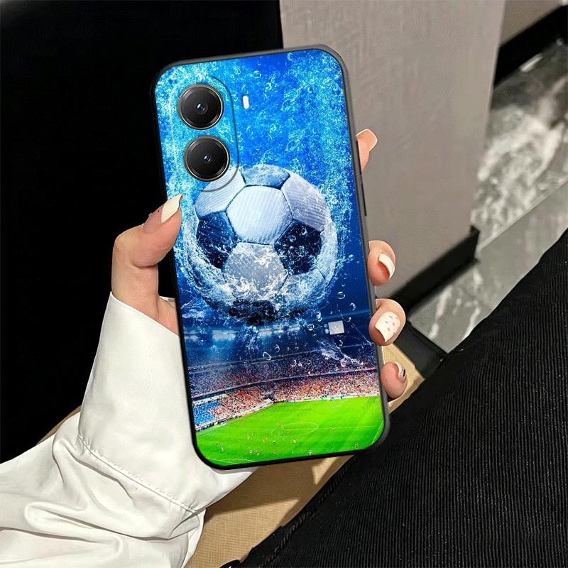Football Soccer Ball Design Soft Phone Case for Xiaomi Poco X5 X6 X7 X8 Pro Max X3 F7 F8 Ultra M8 M7 M6 M5 Redmi 15 15C 14C 13C