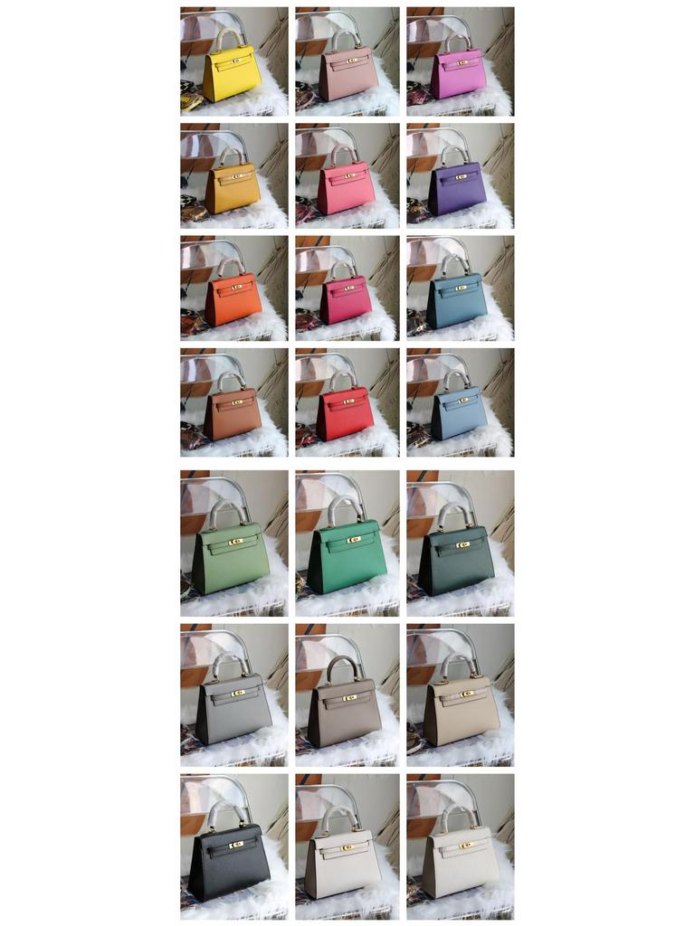 Bolso Kelly Color Caramelo: Bolso de Mano de Moda Europeo y Americano para Mujer, Bolso de Hombro Único o Cruzado de Gama Alta