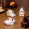 Cute Bulldog Puppy Micro-landscape Decorative Items Blind Bag Accessories Car Mini Ornaments