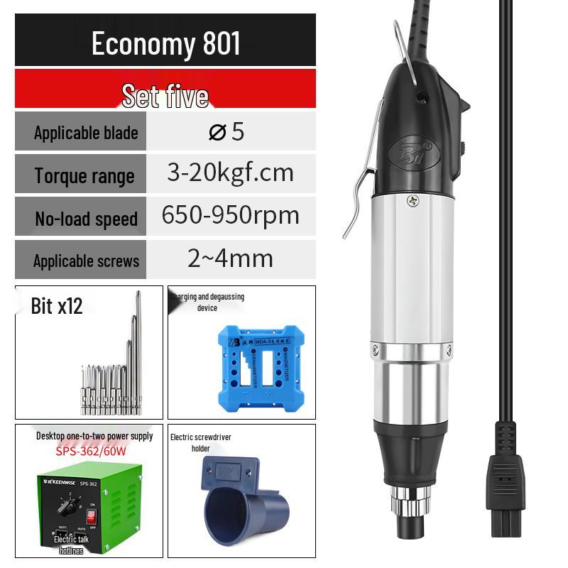 220V Electric Screwdriver for Home & Device Repair - Straight Handle for Phones & Laptops