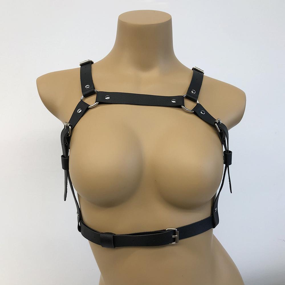 Women Fashion Waist Belt Leather Strap Chest Strap Suspneder for Women Decorative Harness Straps Gothic Clothing Accessorie