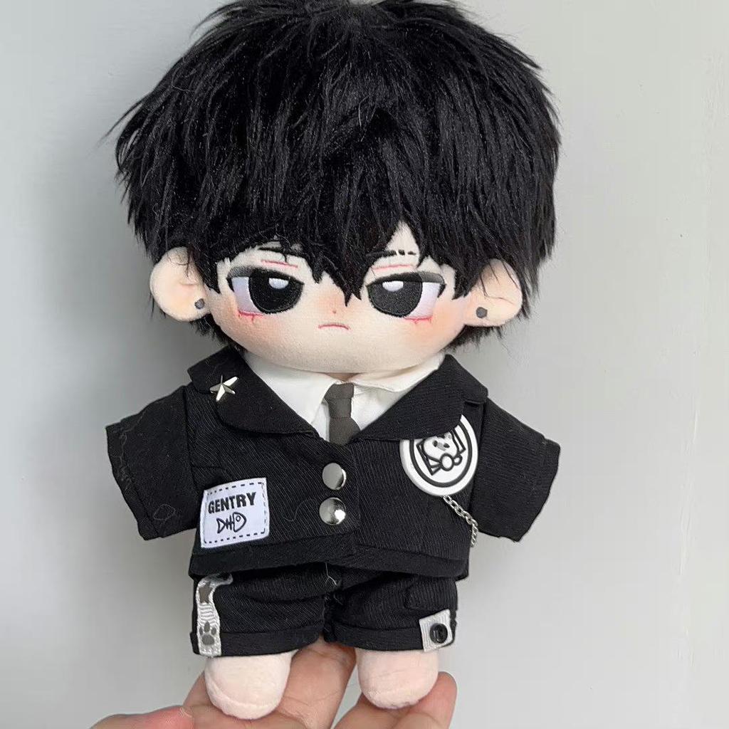 20cm Black Cat Butler Cotton Jacket Hoodie Outfit for Dolls - Free Shipping