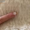 Silver Snowflake Chain Tassel Dangle Earrings for Woman Korean Winter Jewelry Accessory Christmas Gift