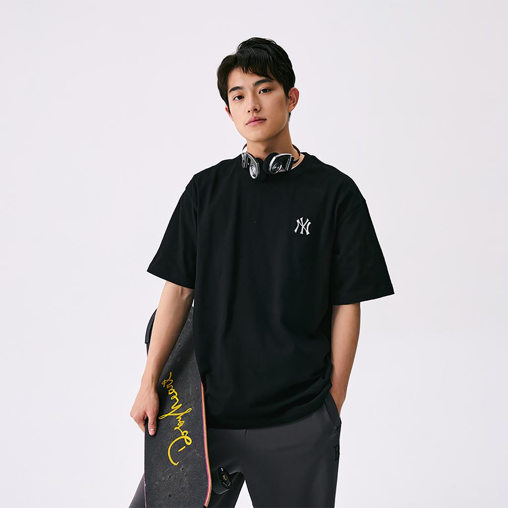 New MLB New York Yankees SS25 T Shirt Unisex Black 3ATST0153-50BKS