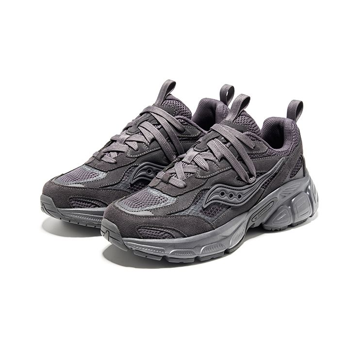 SAUCONY 2K Cavalry Retro Comfortable Shock Absorbing Non-Slip Low-Top Running Shoes Unisex Running Shoes Dark-Gray S79053-4