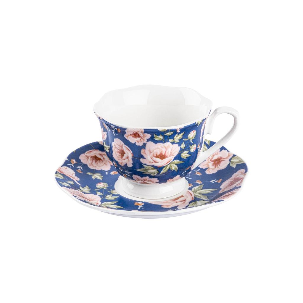 006-01-6li British Garden New Bone Coffee Cup Set