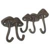 Mushroom Wall Hook Cast Iron Toadstool Key Hanger Nature Inspired Rustic Coat Hook for Entryway Bathroom or Garden Decor