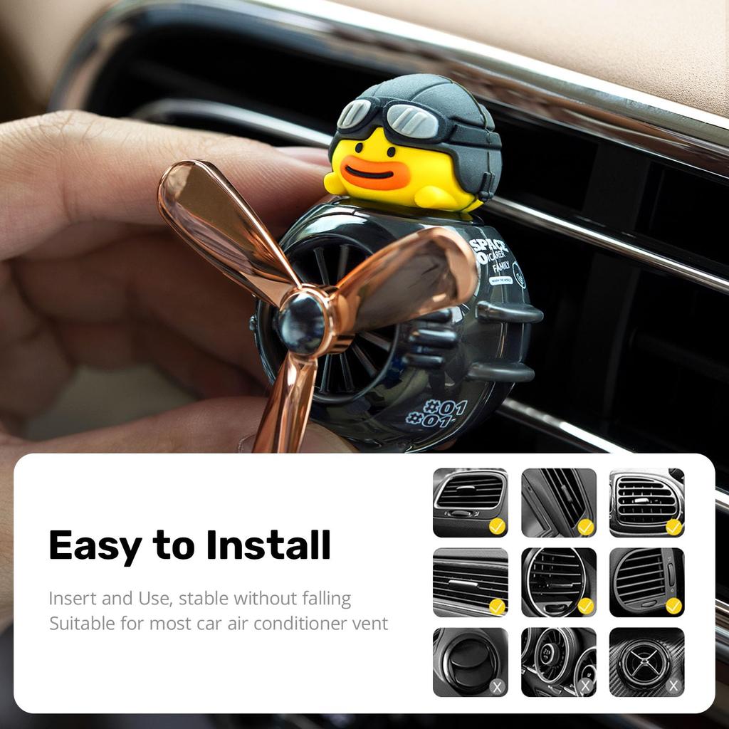 Car Aroma ICARER FAMILY Propeller, Aroma , Cute Duck Pilot, Fan ,