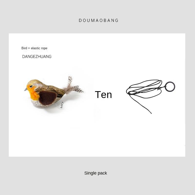 

Голос Птицы Имитация Перо Хвост Домашняя Кошка Игрушка Кошка Принадлежности 1pcs оранжевый