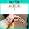 Elegant Silver Floral Stainless Steel Bangle With Electroplated Finish For Daily Wear