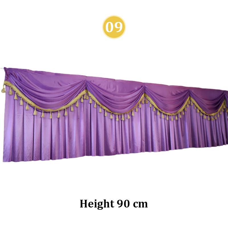 3 Meter Wedding Party Backdrop Decoration Curtain Swag Backdrop Drapes Stage Event Party Background Decor Swag Drape Valance