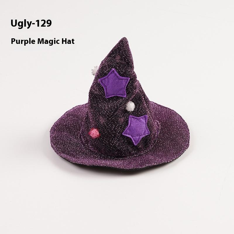 Vampire Cape Halloween Costume Set with Hat for Cats And Dogs Magic Cloak Pet Cosplay Clothing Accessories