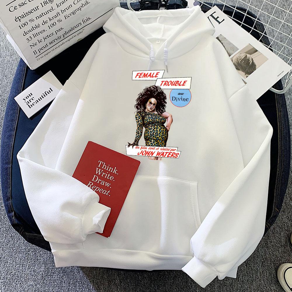 Female Trouble Are Divine Printing Hoodies Comedy Musical Graphic Sweatshirt for Women/Men Sudaderas Unisex Fleece Casual Hoodie