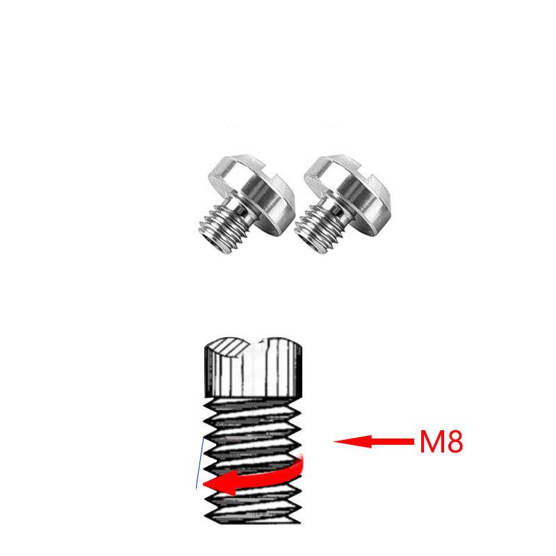 2 uds M8 / M10 espejo retrovisor de motocicleta agujeros tapones tornillos modificación de piezas de aleación de aluminio