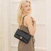 Bolso de cuero para mujer, nuevo bolso de axila, cadena de diamantes, moderno, versátil, bolso de mano de un solo hombro cruzado