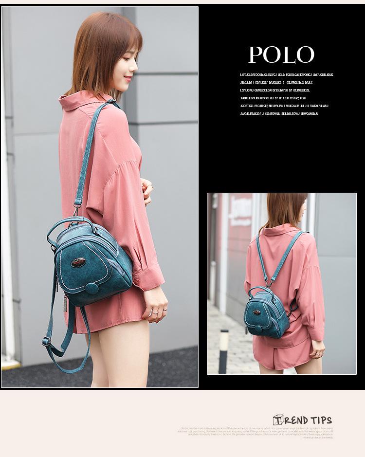 2025 Summer Retro European & American Crossbody Single-Shoulder Women's Backpack