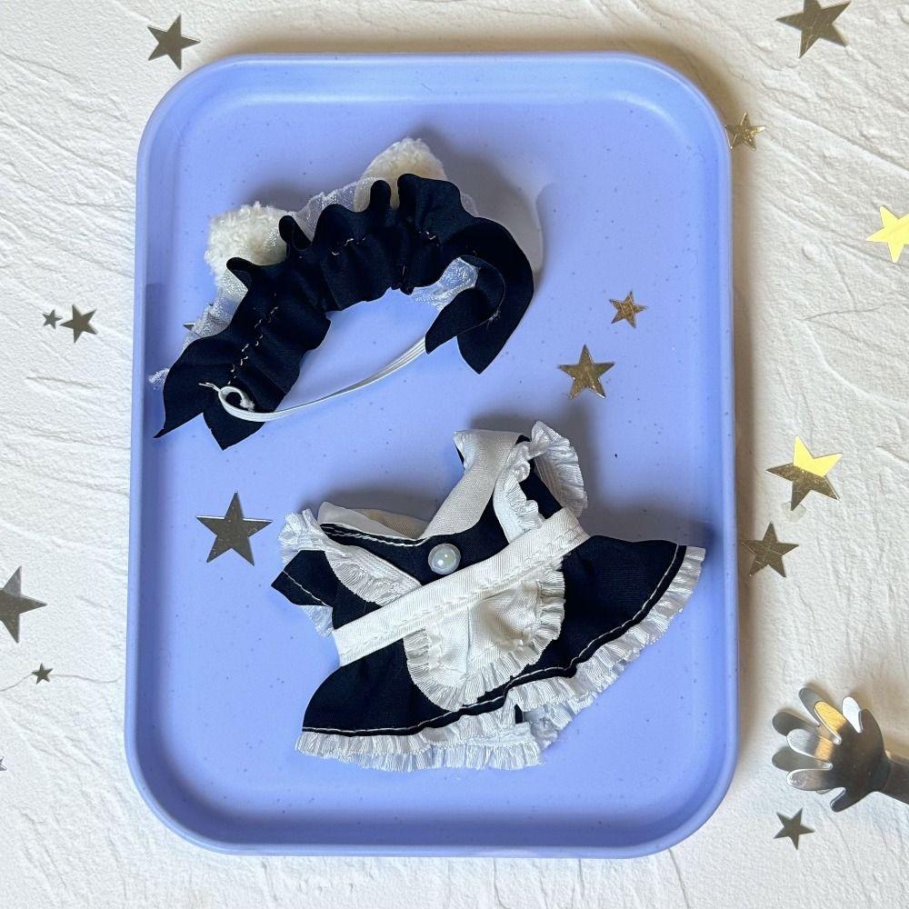 1 Set Princess Skirt 10cm Cotton Doll's Clothes Strap Pants Toy Accessories Cotton Doll Outfit Dress Multi Color Outfit