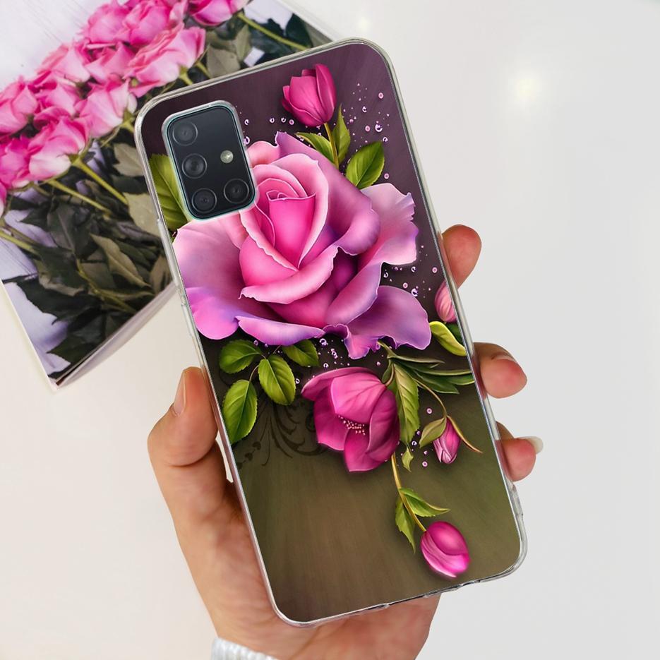 Custodia per Samsung Galaxy A31 A41 A51 A71 Custodia Dipinta Moda Carina Custodia Morbida in TPU per Samsung A31 A41 Galaxy A51 A71 Bumper