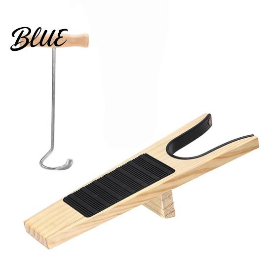 Senior Living Aid Boot Jack with Long Handle, Easy Removal Portable Shoehorn, Non-slip Grip Non Slip Shoe Helper Sturdy Iron Construction Shoes