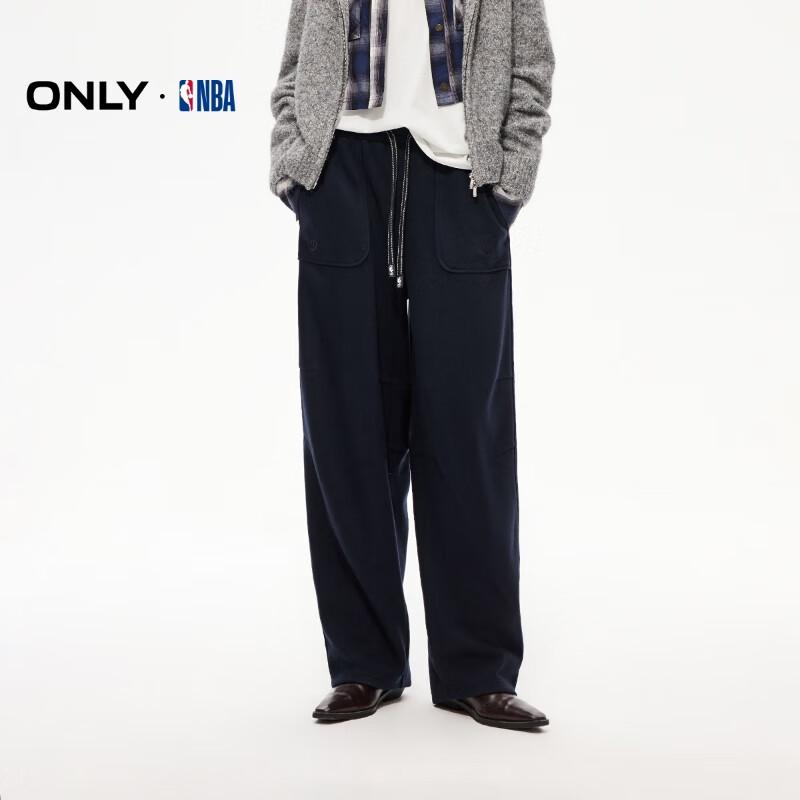ONLY 2026 NBA Collaboration Women s Velvet-feel Wide-leg Casual Pants L