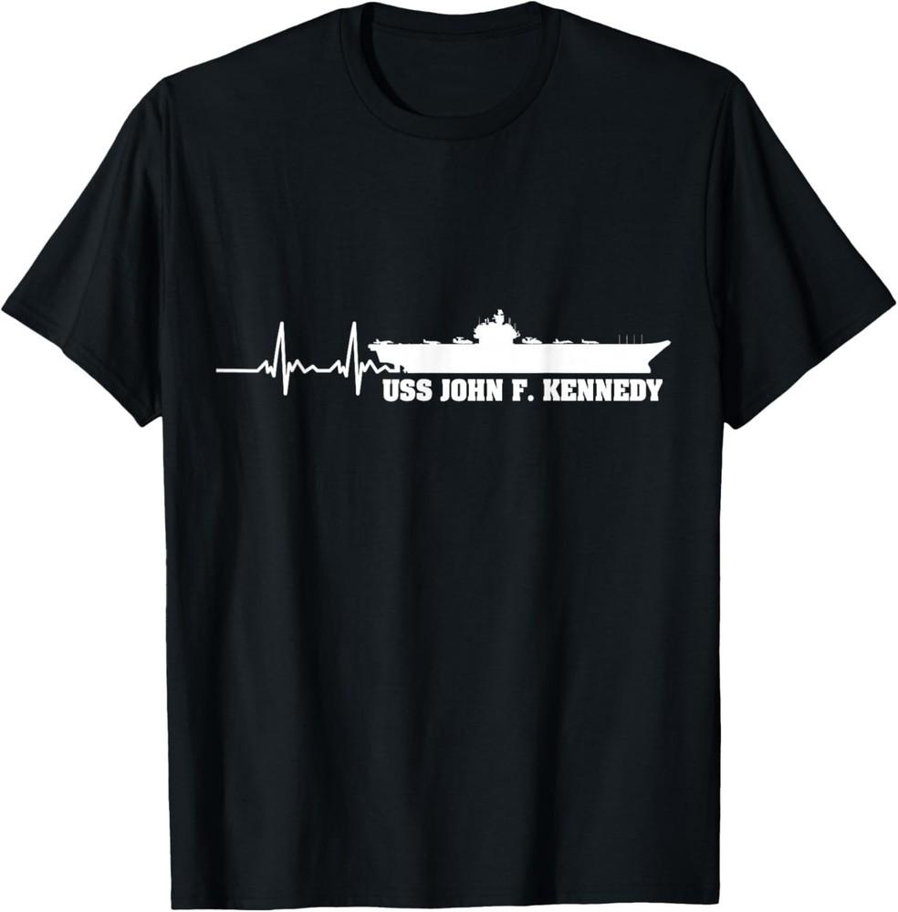USS John F. Kennedy CV-67 Heartbeat US Aircraft Carrier T-Shirt Unisex T-Shirt S