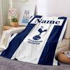 Custom Name Tottenham Hotspur Theme Printed Blanket Perfect For Couch Bed Travel Outdoor Use Machine Washable Cozy Durable
