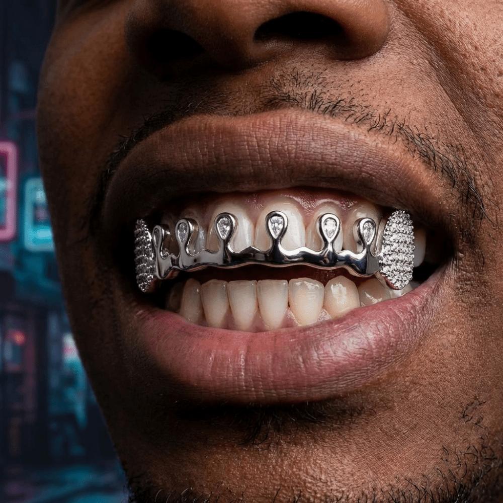 Removable Rhinestone Tooth Caps Punk Charm Teeth Grillz Gift Hiphop Teeth Grillz Dental Crown