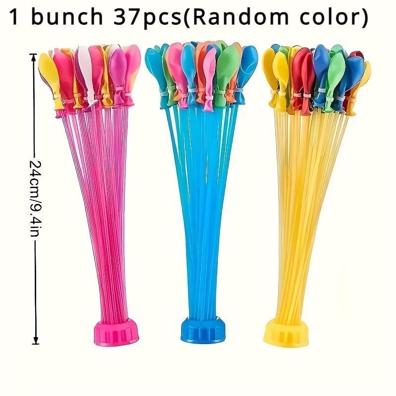 

1 комплект из 37 воздушных шаров с водой в стиле хип-хоп для летней вечеринки, водяные шарики с быстрым заполнением и автоматическим завязыванием узлов, установка вечеринки, развлечения на свежем воздухе 1 bunch of 37pcs(Random color) разноцветный