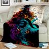 3D Colorful Musical Note Music Score Blanket,Soft Throw Blanket for Home Bedroom Bed Sofa Picnic Travel Office Cover Blanket Kid