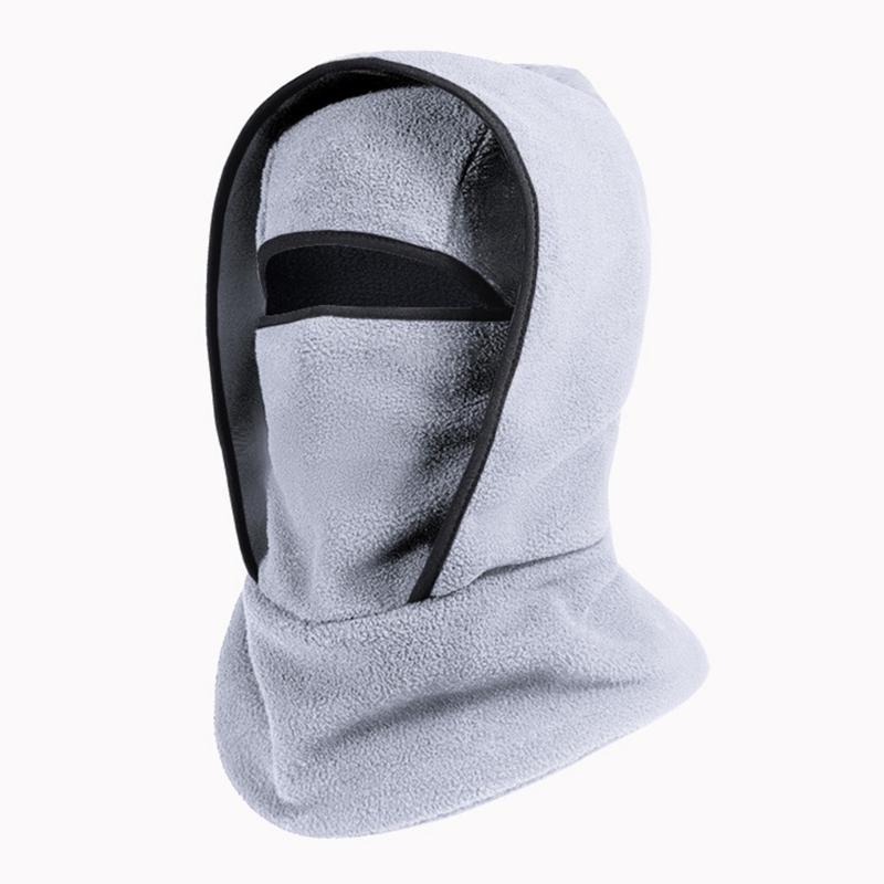 

Multiuse Balaclava Hat for Cycling Camping Trekking Warm Windproof Breathable Hoodie Hat for Adult Unisex Cold Weather світло-сірий колір