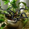 7PCS Octopus Tentacle Stakes Sea Tentacle Funny Halloween Resin Flowerpot Decoration Plant Ornaments Octopus Plant Post
