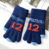 - Years old~ Middle-aged and older children's winter new children's thermal knitted gloves Boys and boys Elementary school students Digital jacquard