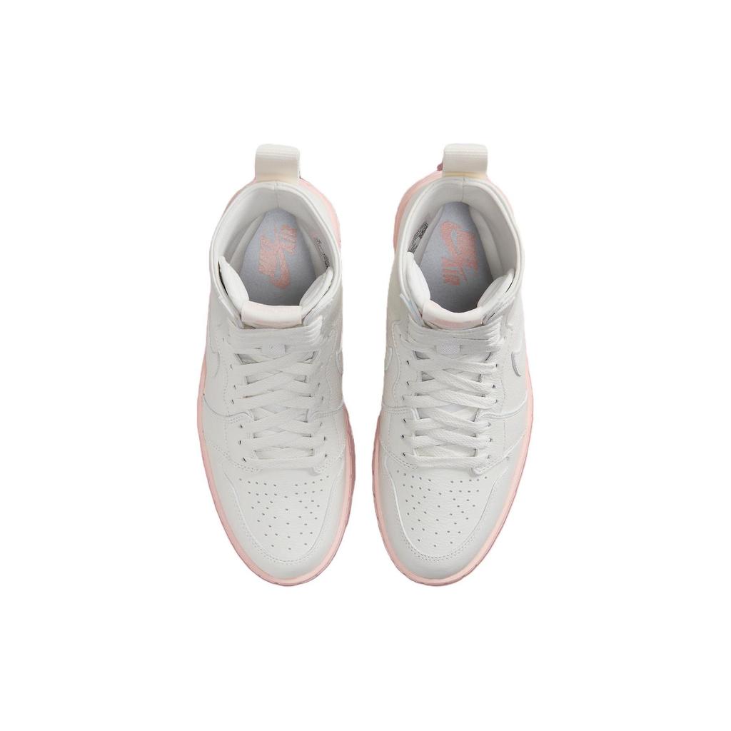 Air Jordan 1 High Brooklyn Voile Rose Légende Baskets Femme Blanc FJ5737-116