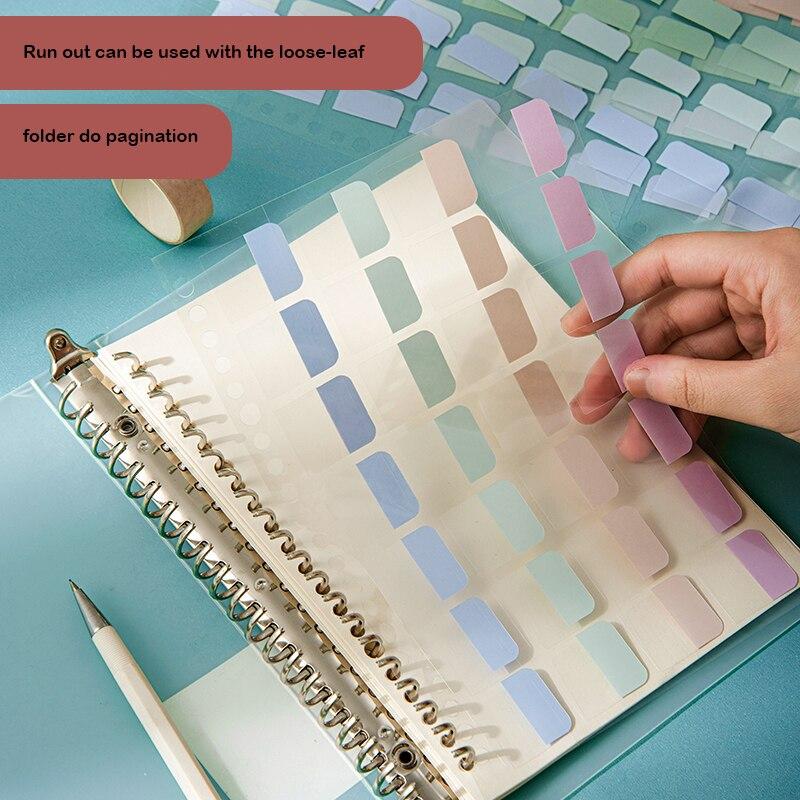 4 Sheets Macaron Index Stickers Stationery Daily Planner Label Memo Stickers DIY Scrapbooking Sticker Classify Marks