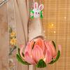 DIY Material Bag Bell Flower Lantern Chinese Style DIY Mid-Autumn Glowing Lantern  Toy