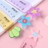 1 Piece Cute Carrot Star Sword Stationery Cartoon Drawing Kitten Straight Plastic Ruler