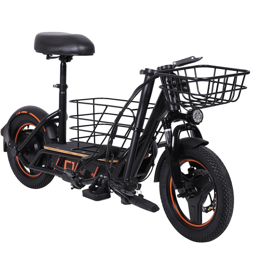 FreeBoy H14 Folding Electric Scooter, 36V 10Ah Battery, Detachable Basket